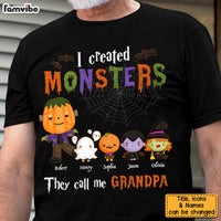 Personalized Gift For Grandpa Halloween Monster Shirt - Hoodie - Sweatshirt 28062 thumb 1