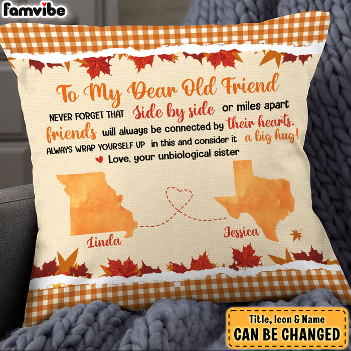 Personalized Fall Gift For Old Friend Long Distance Pillow 28063 1