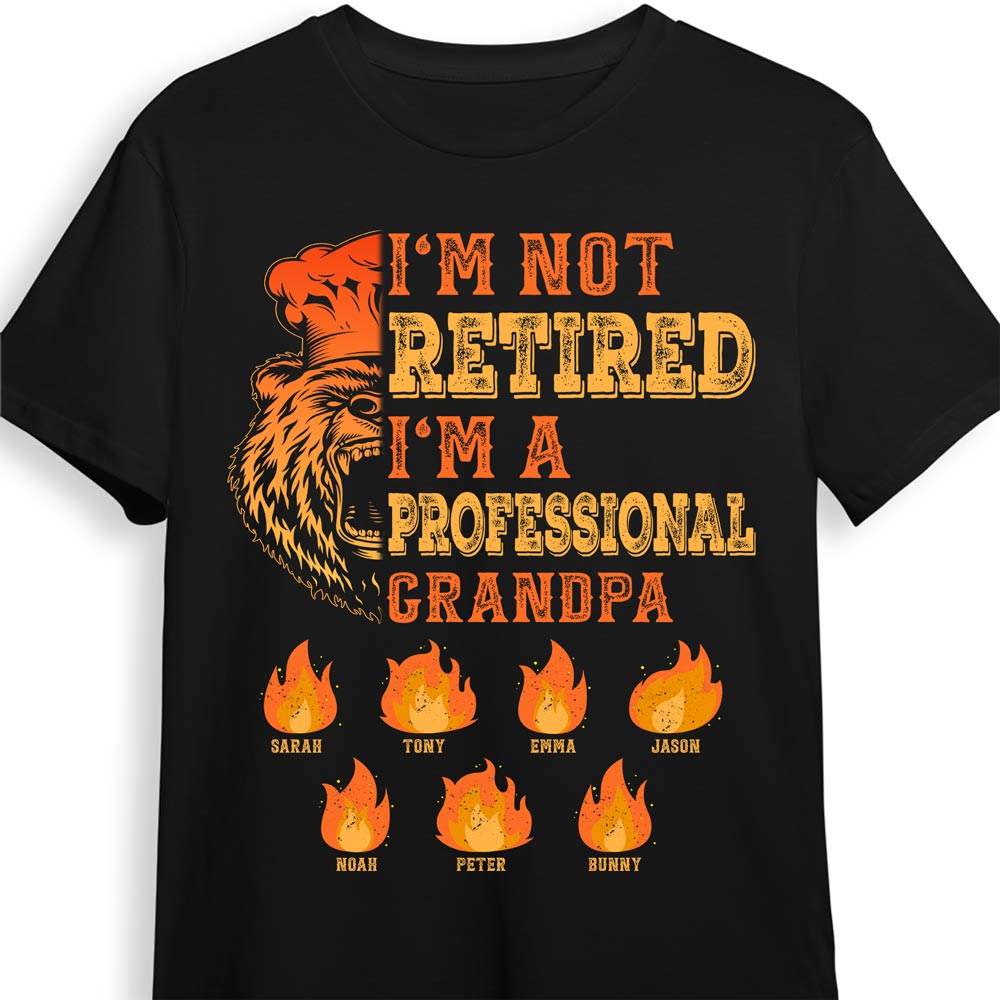 Personalized Retirement Gift For Grandpa Bear Shirt Hoodie Sweatshirt 28064 Primary Mockup