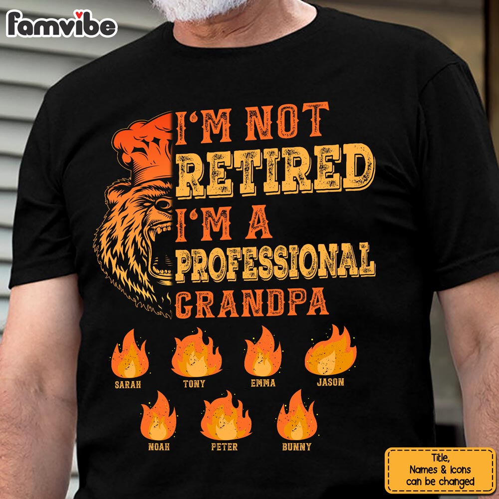 Personalized Retirement Gift For Grandpa Bear Shirt Hoodie Sweatshirt 28064 Primary Mockup