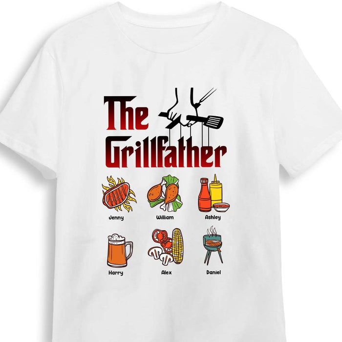 Personalized Gift For Grandpa The Grillfather Shirt - Hoodie - Sweatshirt 28066 1