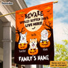 Personalized Gift For Family Halloween Spoiled Rotten Dogs Flag 28070 1