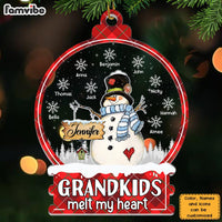 Personalized Christmas Gift For Grandma Grandkids Melt My Heart Ornament 28074 thumb 1
