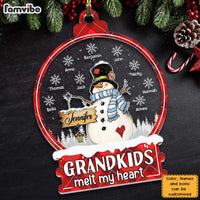 Personalized Christmas Gift For Grandma Grandkids Melt My Heart Ornament 28074 thumb 1