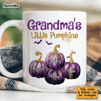 Personalized Gift For Grandma Little Pumpkin Halloween Mug 28076 thumb 1