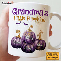 Personalized Gift For Grandma Little Pumpkin Halloween Mug 28076 thumb 1