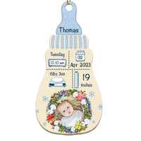 Personalized Christmas Gift For Newborn Baby Bottle Photo Ornament 28079 thumb 1