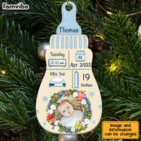 Personalized Christmas Gift For Newborn Baby Bottle Photo Ornament 28079 thumb 1