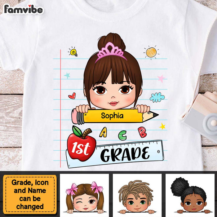Personalized Back To School Gift For Granddaughter 1st Grade Kid T Shirt 28081 1