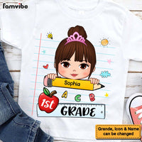 Personalized Back To School Gift For Granddaughter 1st Grade Kid T Shirt 28081 thumb 1