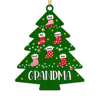 Personalized Gift For Grandma Christmas Socks Ornament 28082 thumb 1