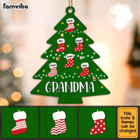 Personalized Gift For Grandma Christmas Socks Ornament 28082 thumb 1