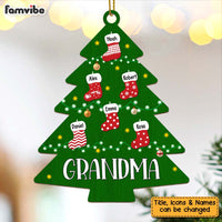Personalized Gift For Grandma Christmas Socks Ornament 28082 thumb 1
