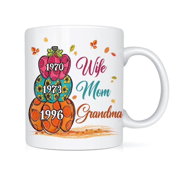 Personalized Gift For Grandma Pumpkins Mug 28083 1