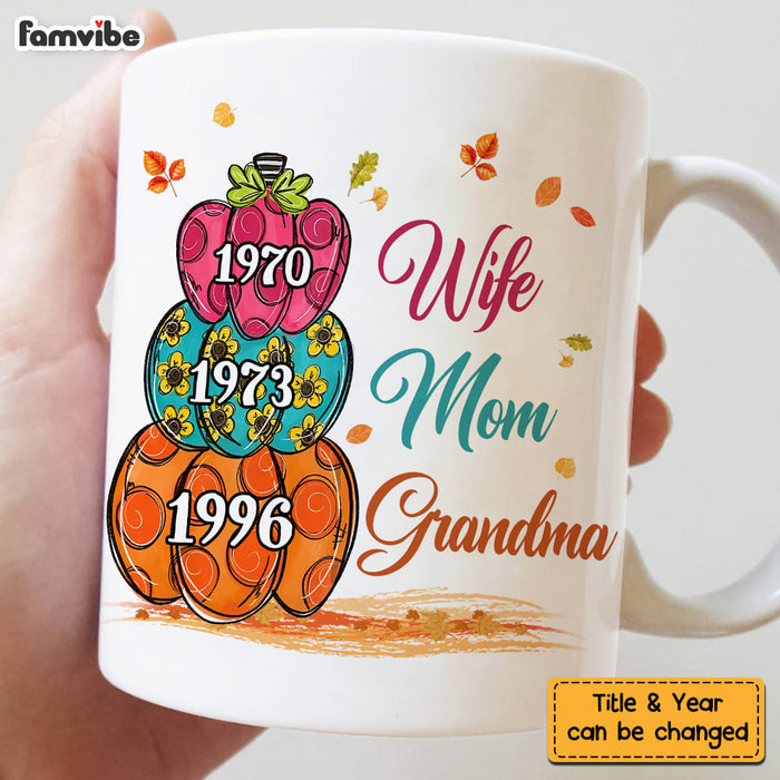 Personalized Gift For Grandma Pumpkins Mug 28083 1