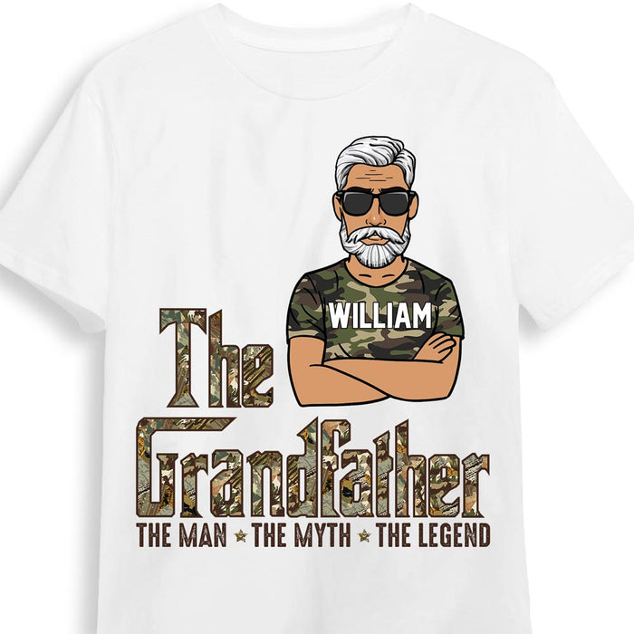 Personalized Gift For Grandpa The Grandfather Camo Pattern Shirt - Hoodie - Sweatshirt 28086 1