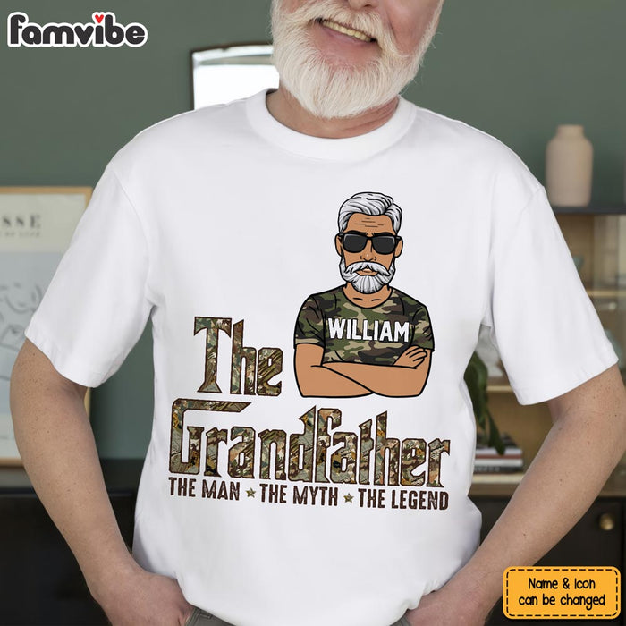 Personalized Gift For Grandpa The Grandfather Camo Pattern Shirt - Hoodie - Sweatshirt 28086 1