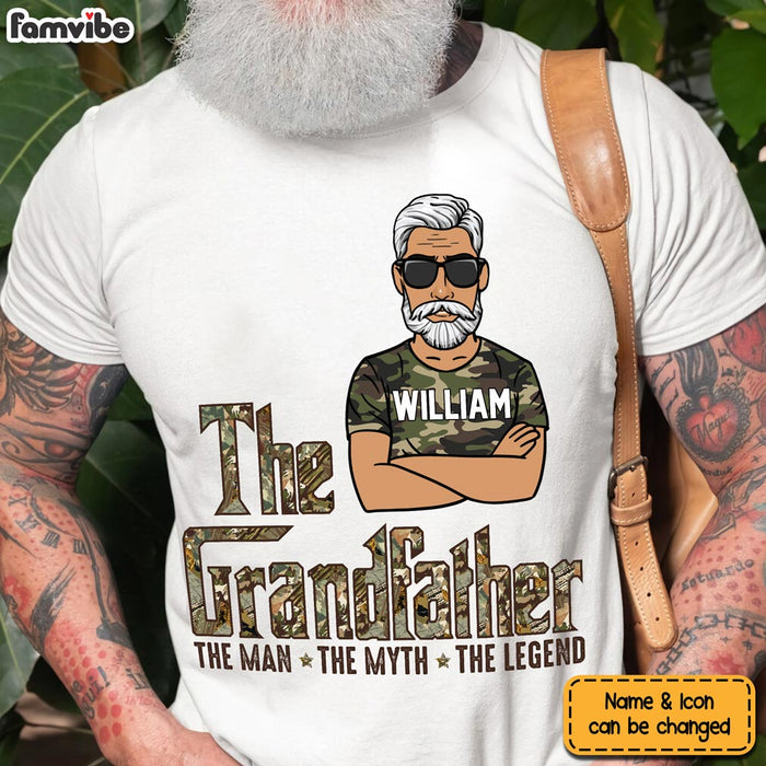 Personalized Gift For Grandpa The Grandfather Camo Pattern Shirt - Hoodie - Sweatshirt 28086 1
