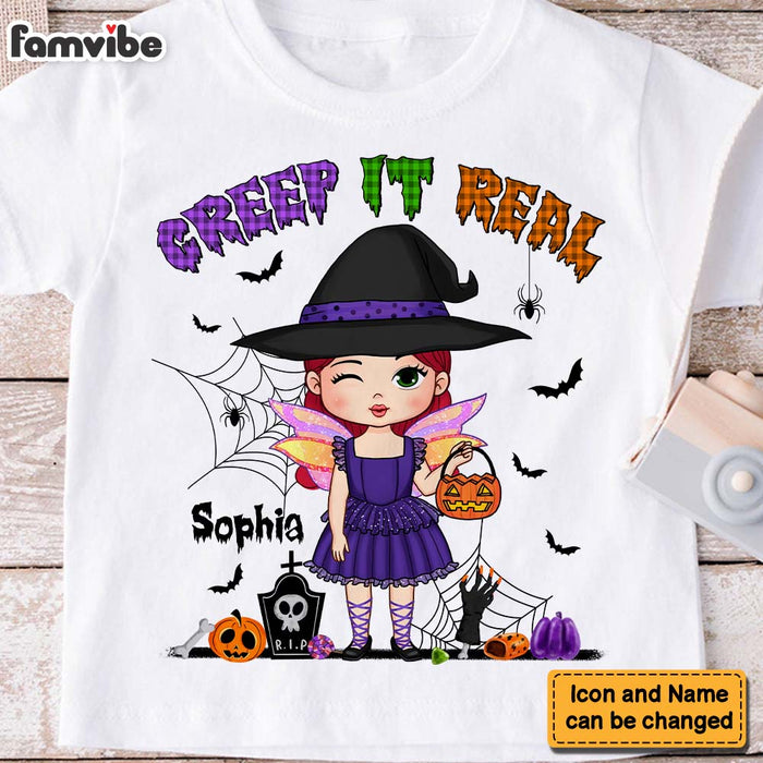 Personalized Halloween Toddler Creep It Real Kid T Shirt 28100 1