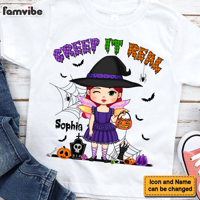 Personalized Halloween Toddler Creep It Real Kid T Shirt 28100 1