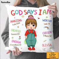 Personalized Birthday Gift For Granddaughter God Says I Am Pillow 28104 thumb 1
