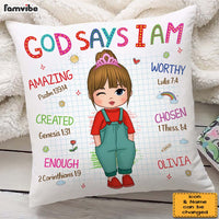 Personalized Birthday Gift For Granddaughter God Says I Am Pillow 28104 thumb 1
