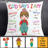 Personalized Birthday Gift For Granddaughter God Says I Am Pillow 28104 1