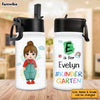 Personalized Gift For Granddaughter Back To School Kids Water Bottle With Straw Lid 27683 28110 1