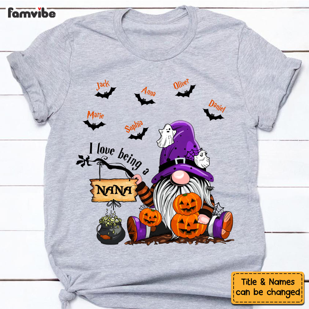 Personalized I Love Being A Nana Halloween T-shirt Shirt Hoodie Sweatshirt 28113 Primary Mockup