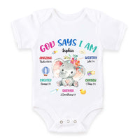 Personalized Gift For New Born Bible Baby Onesie 28119 thumb 1
