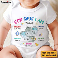 Personalized Gift For New Born Bible Baby Onesie 28119 thumb 1
