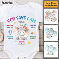 Personalized Gift For New Born Bible Baby Onesie 28119 thumb 1
