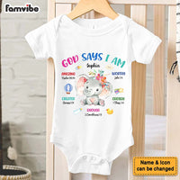 Personalized Gift For New Born Bible Baby Onesie 28119 thumb 1