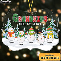 Personalized Grandkids Melt Our Hearts Ornament Benelux Ornament 28121 thumb 1