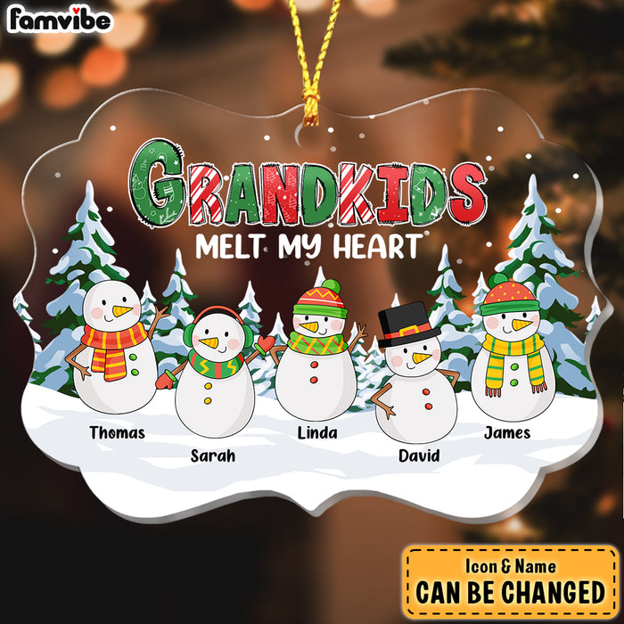 Personalized Grandkids Melt Our Hearts Ornament Benelux Ornament 28121 1