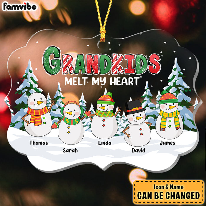 Personalized Grandkids Melt Our Hearts Ornament Benelux Ornament 28121 1