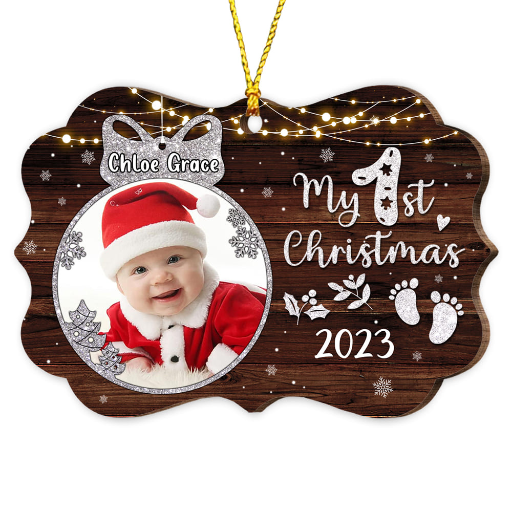 Personalized Gift For Baby's First Christmas Benelux Ornament 28123 Primary Mockup