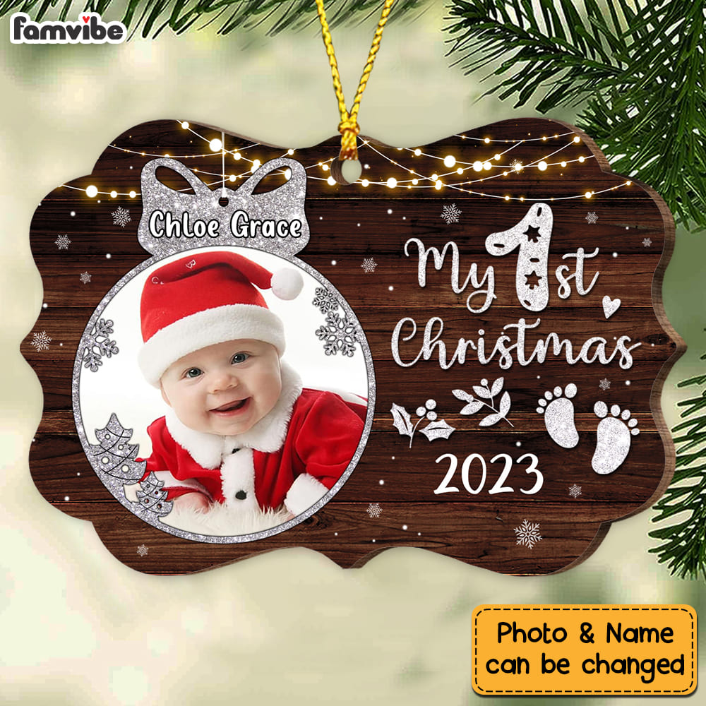 Personalized Gift For Baby's First Christmas Benelux Ornament 28123 Primary Mockup