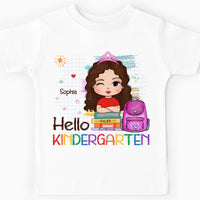 Personalized Back To School Gift For Granddaughter Hello School Kid T Shirt 28125 thumb 1