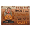 PersonalizedEu Sou Paz Amor E Luz  Spanish Yoga Poster 28131 1