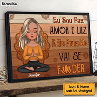 PersonalizedEu Sou Paz Amor E Luz  Spanish Yoga Poster 28131 thumb 1