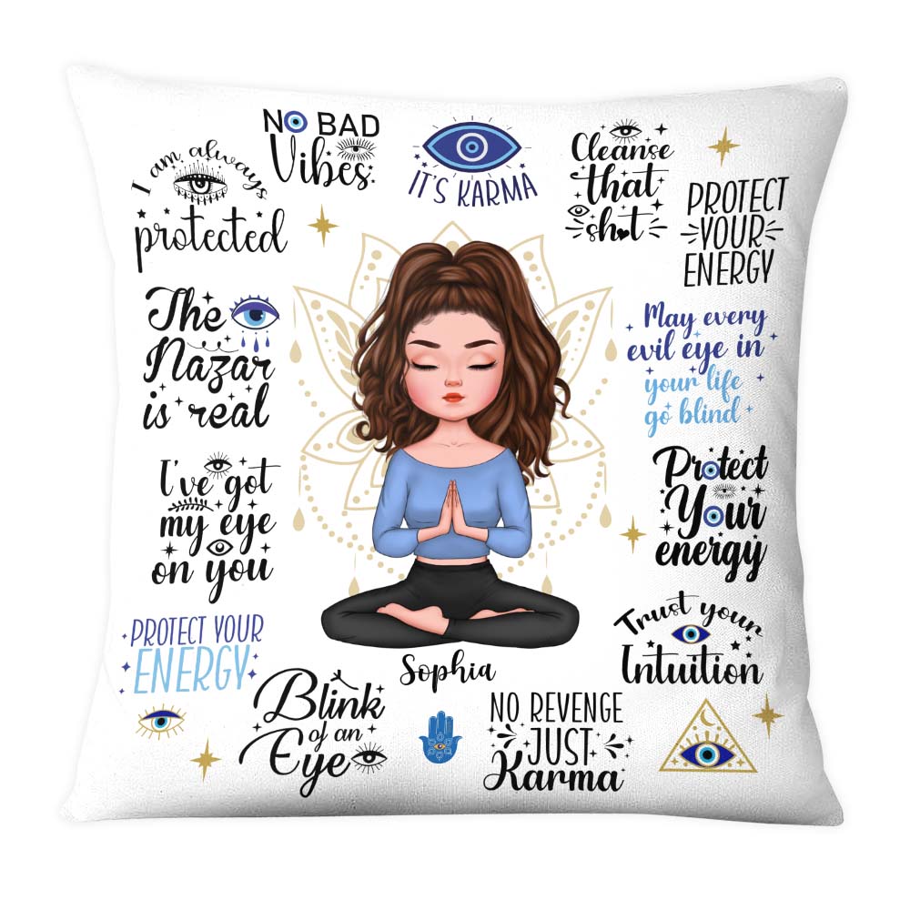 Personalized Gift For Daughter Protect Your Energy Pillow 28133 Primary Mockup