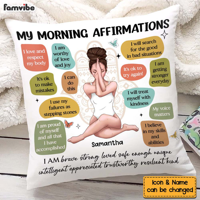 Personalized Yoga Daughter Affirmation Pillow 28134 1
