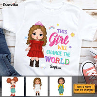 Personalized Gift For Granddaughter This Girl Will Change The World Kid T Shirt 28136 thumb 1
