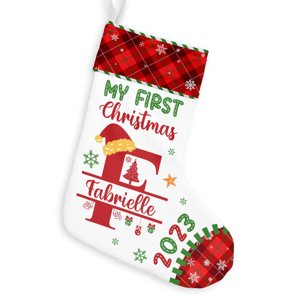 Personalized Gift For Baby My First Christmas Stocking 28138 Primary Mockup