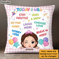 Personalized Today I Will Granddaughter  Pillow 28144 thumb 1
