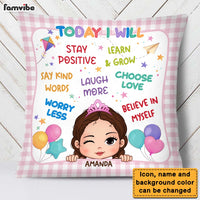 Personalized Today I Will Granddaughter  Pillow 28144 thumb 1