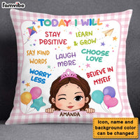 Personalized Today I Will Granddaughter  Pillow 28144 thumb 1