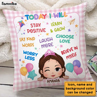 Personalized Today I Will Granddaughter  Pillow 28144 thumb 1