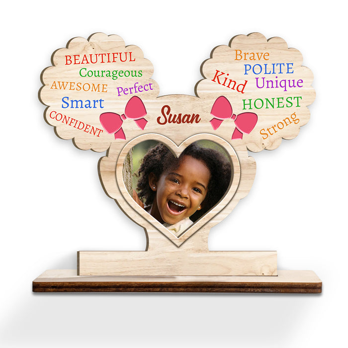 Personalized Gift For Granddaughter I Am Kind Photo Wood Plaque 28146 1